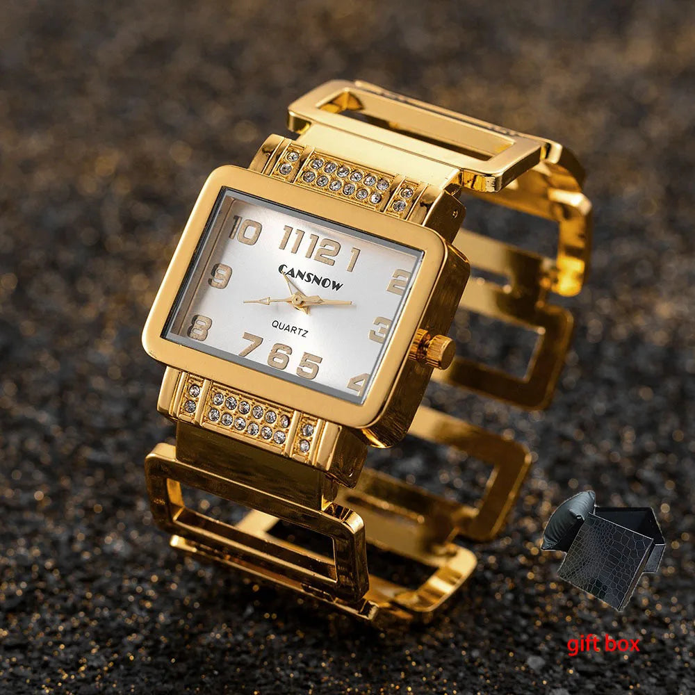 Fashion Rectangular Dial Women's Watches Exquisite Personality Bracelet Quartz Watches for Ladies jewellery woman Reloj