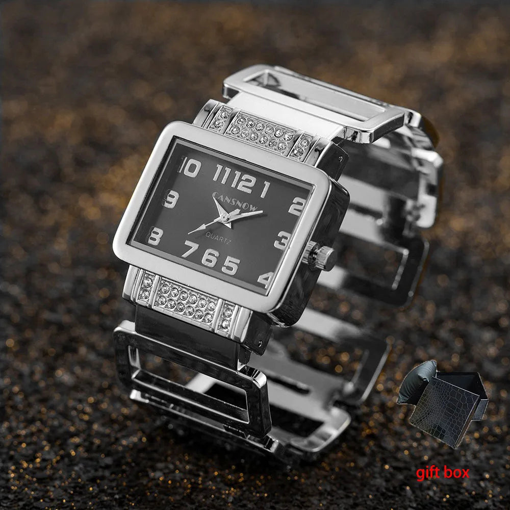 Fashion Rectangular Dial Women's Watches Exquisite Personality Bracelet Quartz Watches for Ladies jewellery woman Reloj