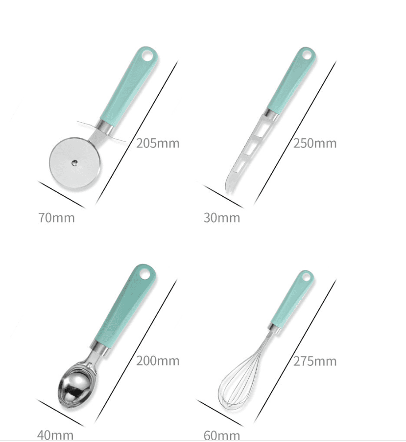 Modern and Simple Stainless Steel Kitchen Utensils