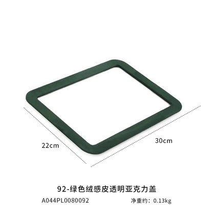 Velvet Jewelry Tray Set Multi-Compartment Storage for Rings Earrings Necklaces Watches Jewellery Organizer Tray Green