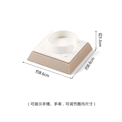 Jewellery Ring Earrings Pendant Necklace Watch Display Tray Case Stand Holder Organizer Jewelry Set Storage Shop Showcase