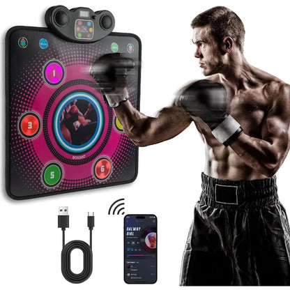 Wall Mounted Smart Boxing Game and Training Equipment with LED Display for Home and Indoor Use Ideal for Relaxation and Fitness