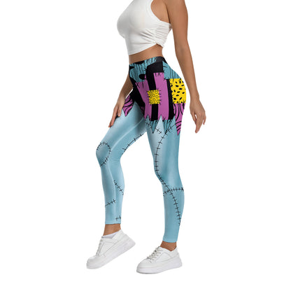 [You're My Secret] Women Sexy Girl Sally Leggings Fitness Tights Trousers Halloween Party Horro Zombie Carnival Bottom Female