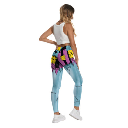 [You're My Secret] Women Sexy Girl Sally Leggings Fitness Tights Trousers Halloween Party Horro Zombie Carnival Bottom Female