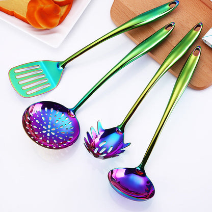 Colorful Stainless Steel Kitchen Utensils Set
