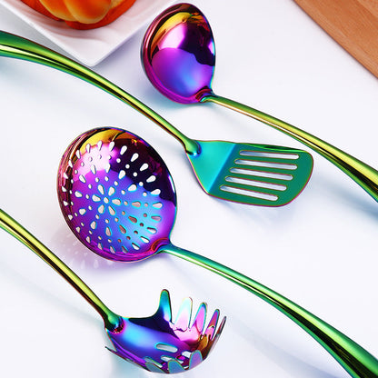 Colorful Stainless Steel Kitchen Utensils Set