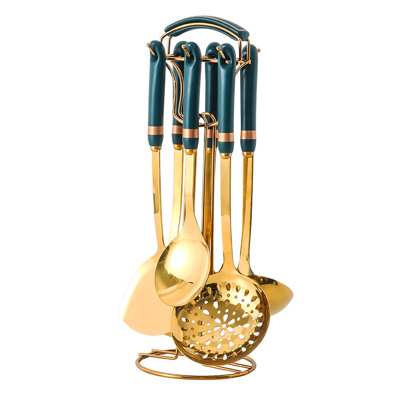 Matte Seven-Piece Kitchen Utensil Set