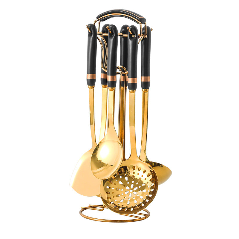 Matte Seven-Piece Kitchen Utensil Set