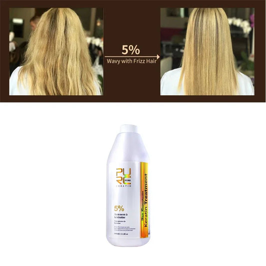 PURC Brazilian Keratin Hair Treatment for Curly Hair