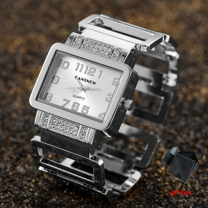 Fashion Rectangular Dial Women's Watches Exquisite Personality Bracelet Quartz Watches for Ladies jewellery woman Reloj