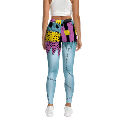 [You're My Secret] Women Sexy Girl Sally Leggings Fitness Tights Trousers Halloween Party Horro Zombie Carnival Bottom Female