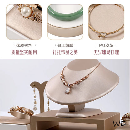 Jewellery Ring Earrings Pendant Necklace Watch Display Tray Case Stand Holder Organizer Jewelry Set Storage Shop Showcase