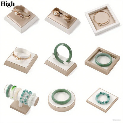 Jewellery Ring Earrings Pendant Necklace Watch Display Tray Case Stand Holder Organizer Jewelry Set Storage Shop Showcase