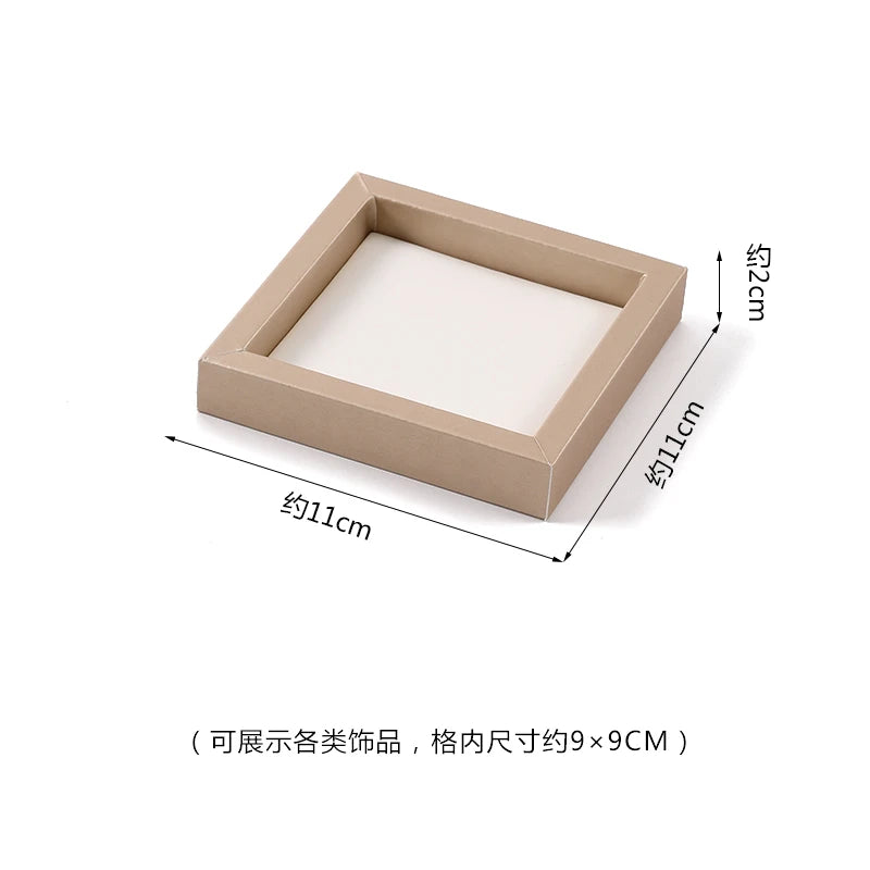 Jewellery Ring Earrings Pendant Necklace Watch Display Tray Case Stand Holder Organizer Jewelry Set Storage Shop Showcase