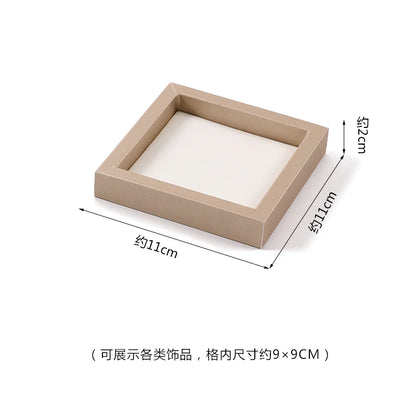 Jewellery Ring Earrings Pendant Necklace Watch Display Tray Case Stand Holder Organizer Jewelry Set Storage Shop Showcase