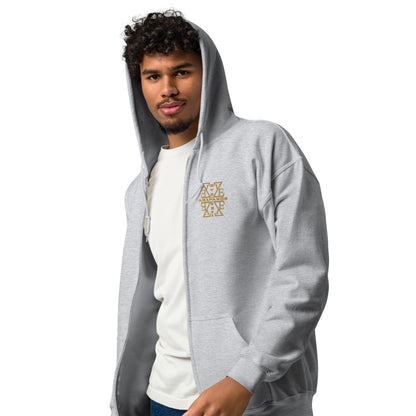 Men's Hoodie - heavy blend zip hoodie-20